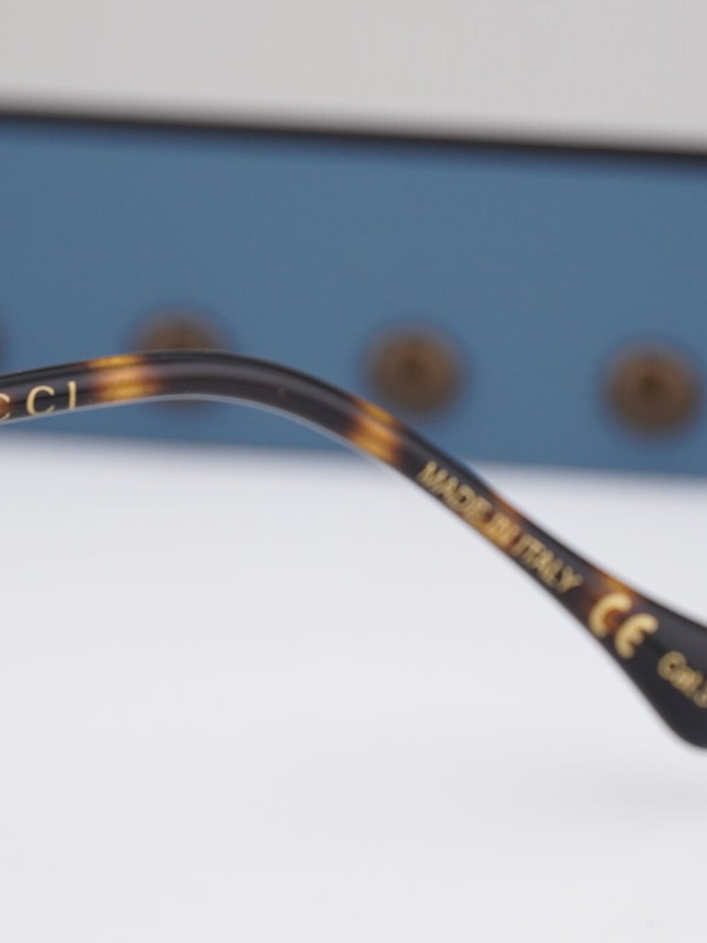Gucci GG1018SK 001 Square Sunglasses - Gold / Grey - Picture 4 of 13